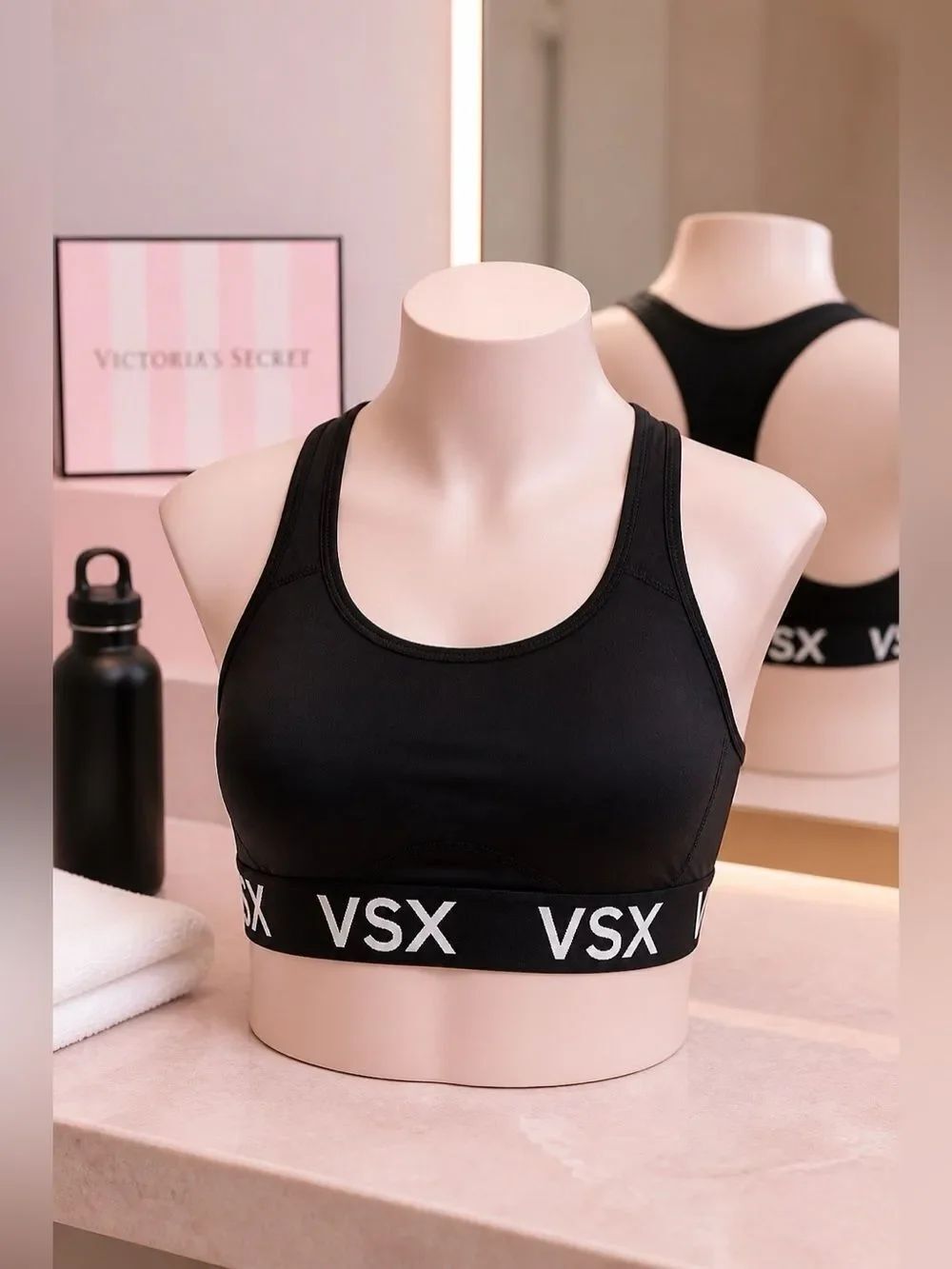 BLACK VSX SPORT BRA S/P by VICTORIAS SECRET